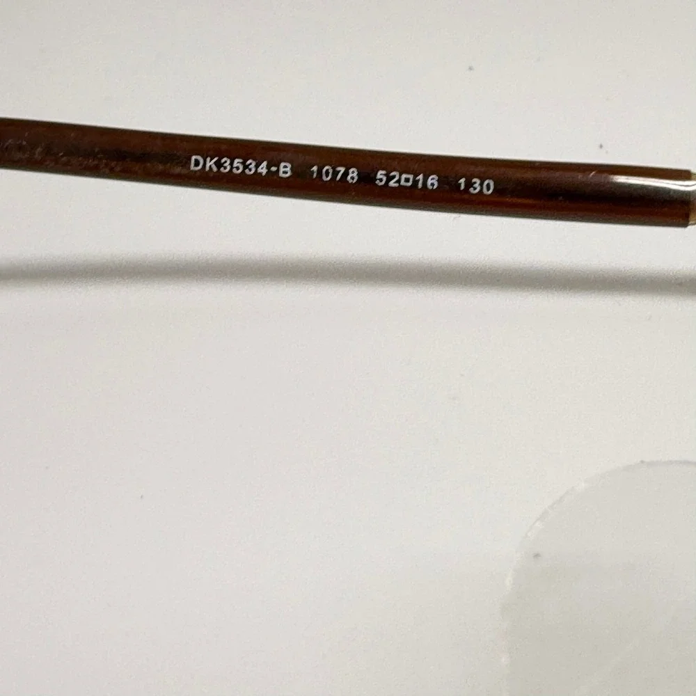 Donna Karan DK3534-B Brown Bronze Rectangular Eyeglasses Frames 52-16-130